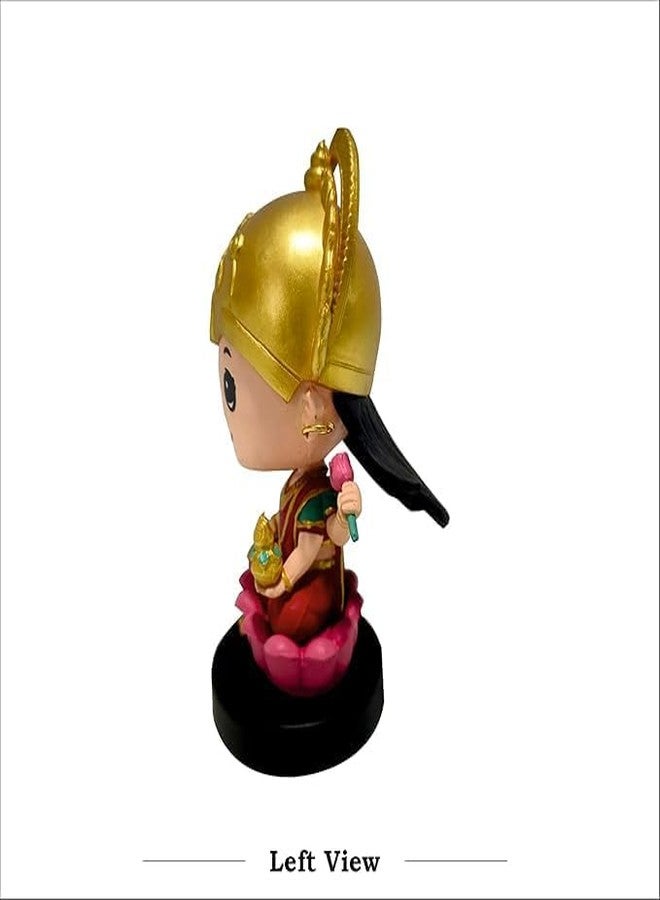 Acceptance Laxmi Ji Bobblehead Figurines Pack of 1 - Goddess Statue for Car Dashboard, Home Decor & Office Table | Festival Decoration & Gift Item (Laxmi Jii) - Image 3